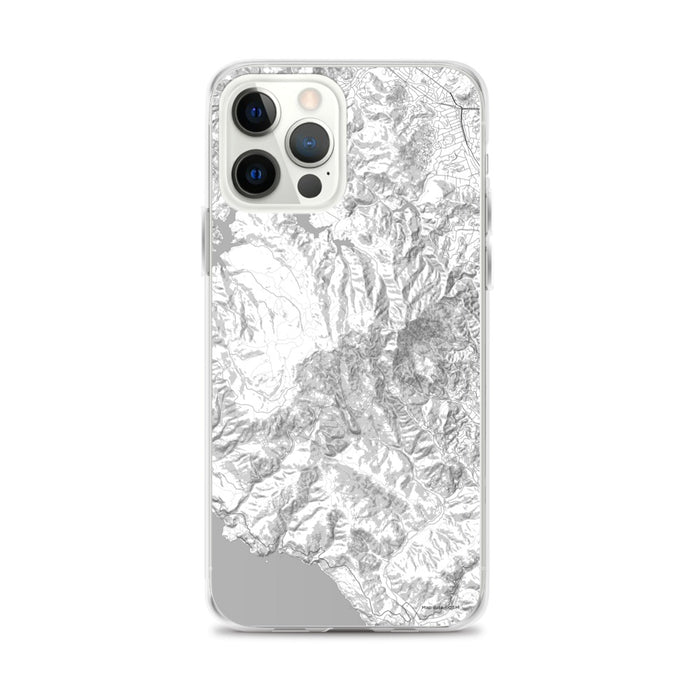 Custom Mount Tamalpais California Map iPhone 12 Pro Max Phone Case in Classic