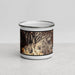 Front View Custom Mount Tamalpais California Map Enamel Mug in Ember