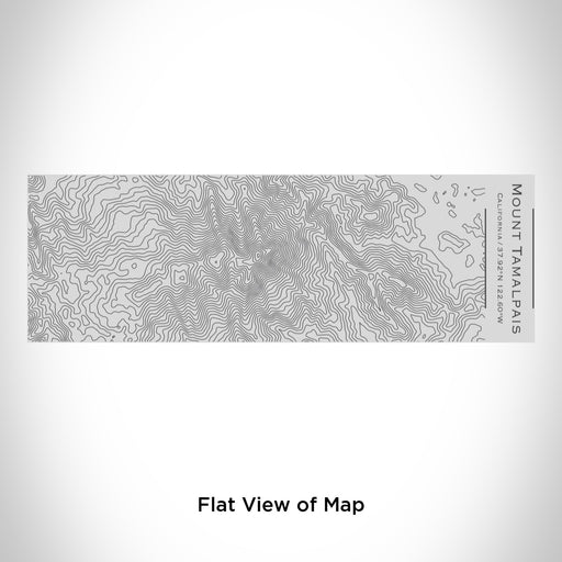 Rendered View of Mount Tamalpais California Map Engraving on 10oz Stainless Steel Insulated Cup with Sipping Lid