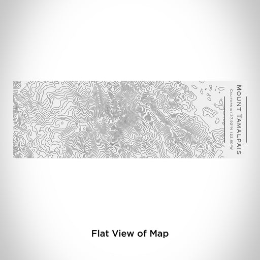 Rendered View of Mount Tamalpais California Map Engraving on 10oz Stainless Steel Insulated Cup with Sliding Lid in White