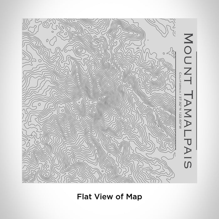 Rendered View of Mount Tamalpais California Map Engraving on 17oz Stainless Steel Insulated Tumbler