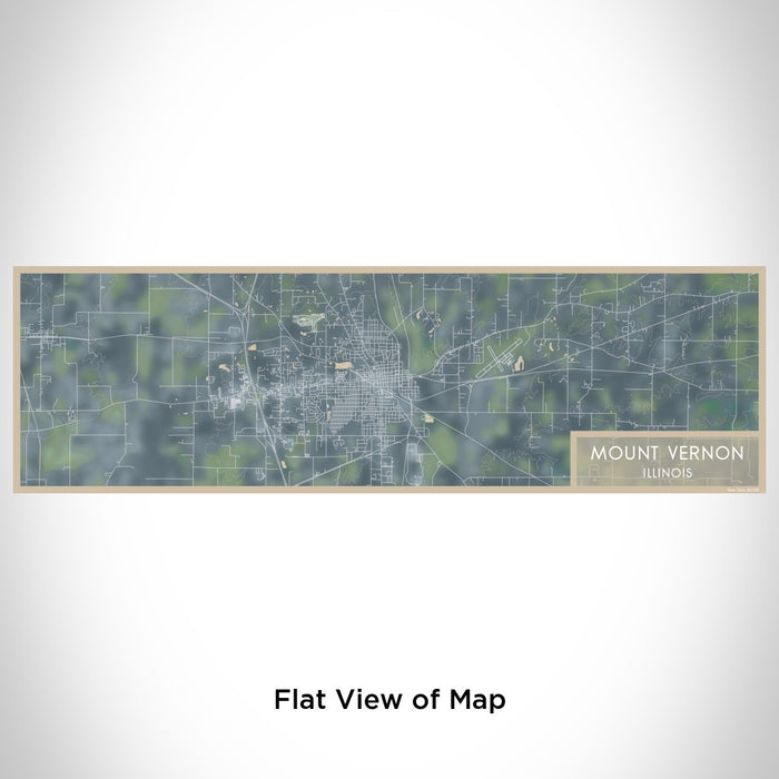 Flat View of Map Custom Mount Vernon Illinois Map Enamel Mug in Afternoon