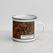 Right View Custom Mount Vernon Illinois Map Enamel Mug in Ember