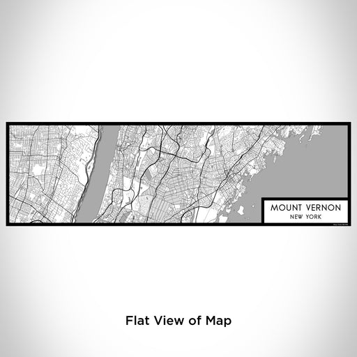 Flat View of Map Custom Mount Vernon New York Map Enamel Mug in Classic