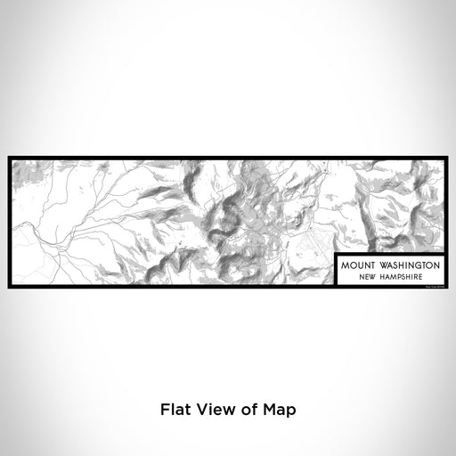 Flat View of Map Custom Mount Washington New Hampshire Map Enamel Mug in Classic