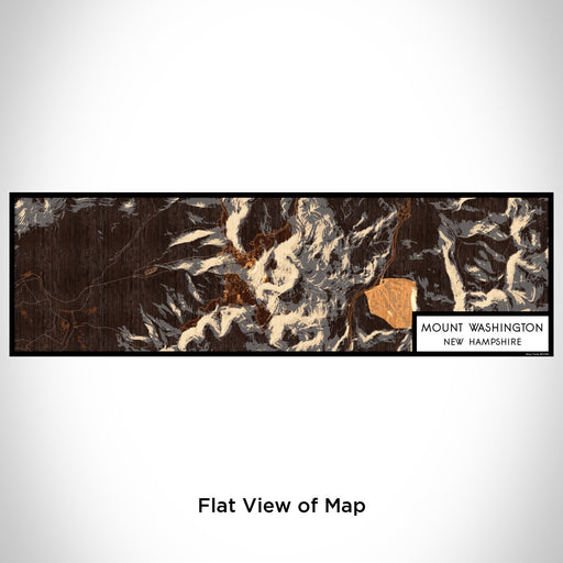 Flat View of Map Custom Mount Washington New Hampshire Map Enamel Mug in Ember