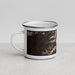 Left View Custom Mount Washington New Hampshire Map Enamel Mug in Ember