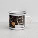 Right View Custom Mount Washington New Hampshire Map Enamel Mug in Ember