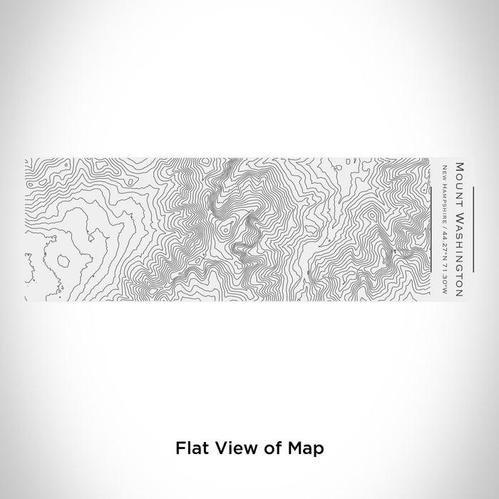 Rendered View of Mount Washington New Hampshire Map Engraving on 10oz Stainless Steel Insulated Cup with Sliding Lid in White
