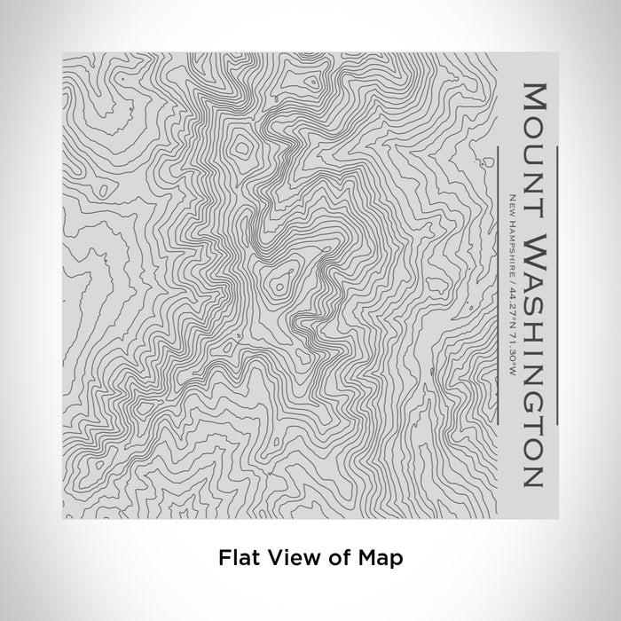 Rendered View of Mount Washington New Hampshire Map Engraving on 17oz Stainless Steel Insulated Tumbler