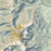 Mount Washington New Hampshire Map Print in Woodblock Style Zoomed In Close Up Showing Details