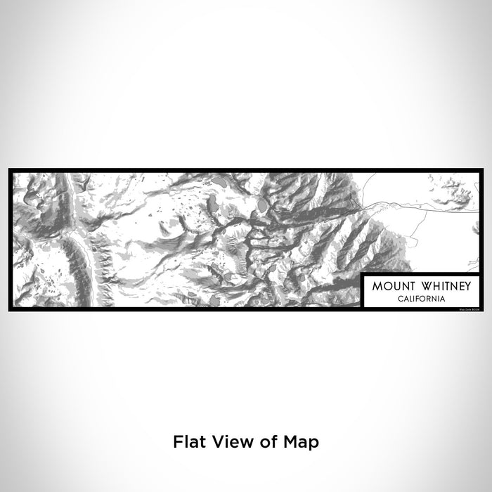 Flat View of Map Custom Mount Whitney California Map Enamel Mug in Classic