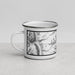 Left View Custom Mount Whitney California Map Enamel Mug in Classic