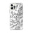 Custom Mount Whitney California Map iPhone 12 Pro Max Phone Case in Classic