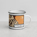 Right View Custom Mount Whitney California Map Enamel Mug in Ember