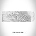 Rendered View of Mount Whitney California Map Engraving on 10oz Stainless Steel Insulated Cup with Sliding Lid in White