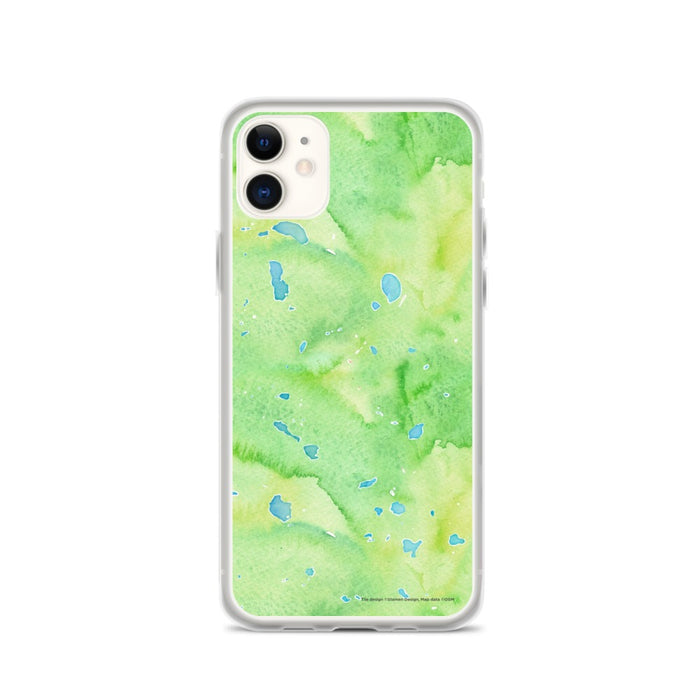 Custom Mount Whitney California Map Phone Case in Watercolor