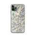 Custom Mount Whitney California Map Phone Case in Woodblock