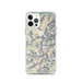 Custom Mount Whitney California Map iPhone 12 Pro Phone Case in Woodblock