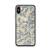 Custom Mount Whitney California Map Phone Case in Woodblock