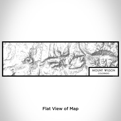 Flat View of Map Custom Mount Wilson Colorado Map Enamel Mug in Classic