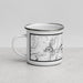 Left View Custom Mount Wilson Colorado Map Enamel Mug in Classic