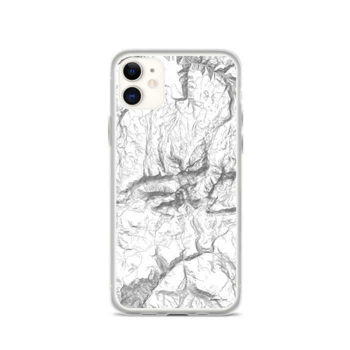 Custom iPhone 11 Mount Wilson Colorado Map Phone Case in Classic