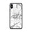 Custom iPhone X/XS Mount Wilson Colorado Map Phone Case in Classic