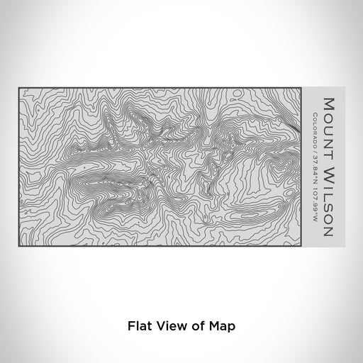 Rendered View of Mount Wilson Colorado Map Engraving on 17oz Stainless Steel Insulated Cola Bottle