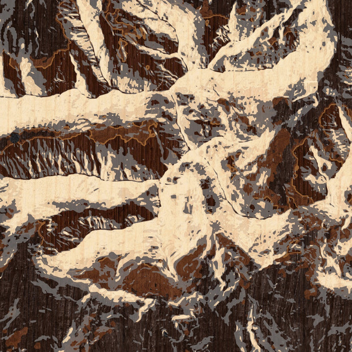 Mount Wilson Colorado Map Print in Ember Style Zoomed In Close Up Showing Details