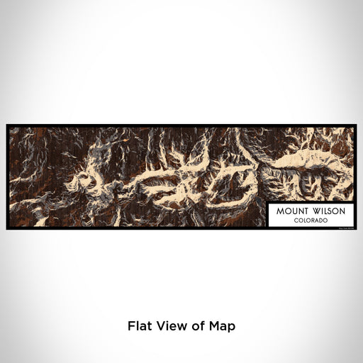Flat View of Map Custom Mount Wilson Colorado Map Enamel Mug in Ember