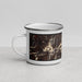 Left View Custom Mount Wilson Colorado Map Enamel Mug in Ember