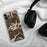Custom Mount Wilson Colorado Map Phone Case in Ember on Table with Black Headphones