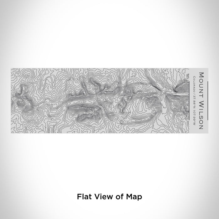 Rendered View of Mount Wilson Colorado Map Engraving on 10oz Stainless Steel Insulated Cup with Sipping Lid