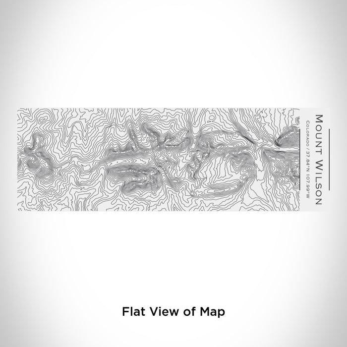 Rendered View of Mount Wilson Colorado Map Engraving on 10oz Stainless Steel Insulated Cup with Sliding Lid in White