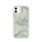 Custom iPhone 11 Mount Wilson Colorado Map Phone Case in Woodblock