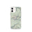 Custom iPhone 12 mini Mount Wilson Colorado Map Phone Case in Woodblock