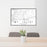 24x36 Mt. Juliet Tennessee Map Print Lanscape Orientation in Classic Style Behind 2 Chairs Table and Potted Plant