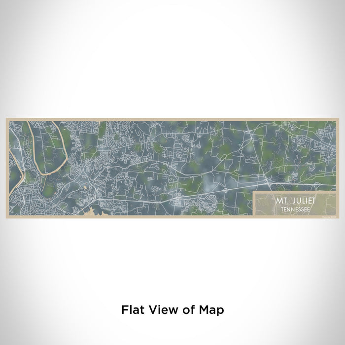 Flat View of Map Custom Mt. Juliet Tennessee Map Enamel Mug in Afternoon