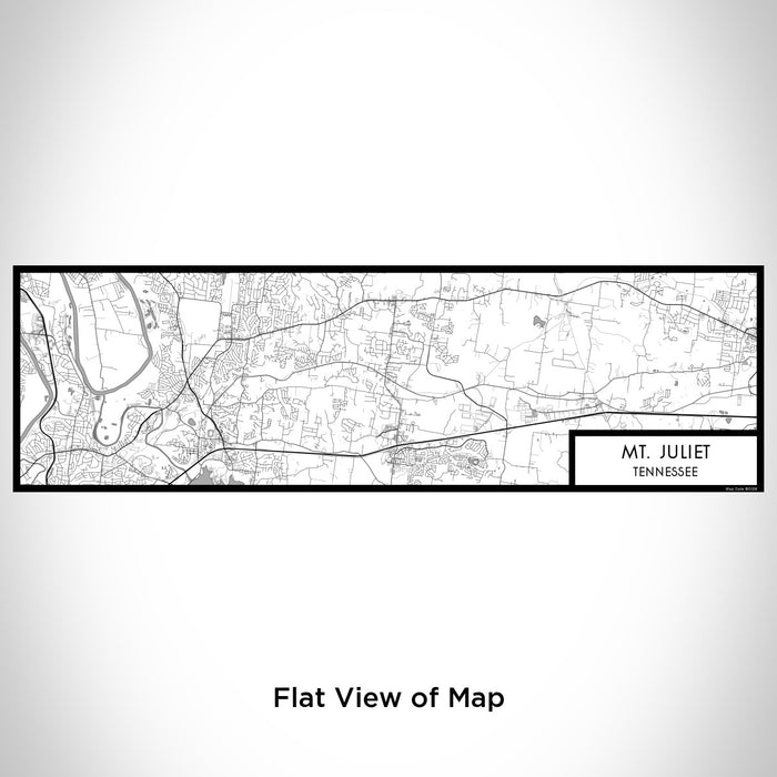 Flat View of Map Custom Mt. Juliet Tennessee Map Enamel Mug in Classic