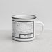 Right View Custom Mt. Juliet Tennessee Map Enamel Mug in Classic