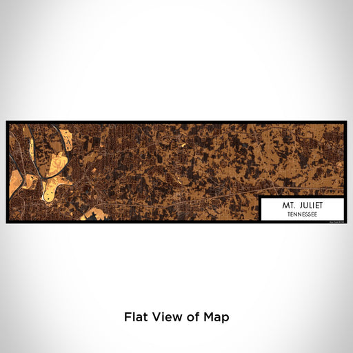 Flat View of Map Custom Mt. Juliet Tennessee Map Enamel Mug in Ember