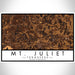 Mt. Juliet Tennessee Map Print Landscape Orientation in Ember Style With Shaded Background