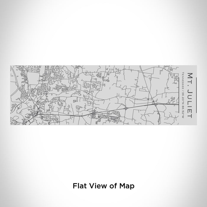 Rendered View of Mt. Juliet Tennessee Map Engraving on 10oz Stainless Steel Insulated Cup with Sipping Lid