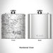 Rendered View of Mt. Juliet Tennessee Map Engraving on 6oz Stainless Steel Flask