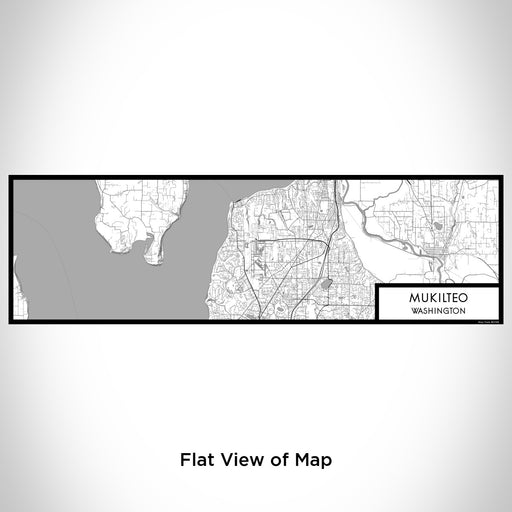 Flat View of Map Custom Mukilteo Washington Map Enamel Mug in Classic