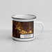 Right View Custom Mukilteo Washington Map Enamel Mug in Ember