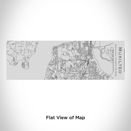 Rendered View of Mukilteo Washington Map Engraving on 10oz Stainless Steel Insulated Cup with Sipping Lid