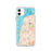 Custom iPhone 11 Mukilteo Washington Map Phone Case in Watercolor