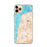 Custom iPhone 11 Pro Max Mukilteo Washington Map Phone Case in Watercolor
